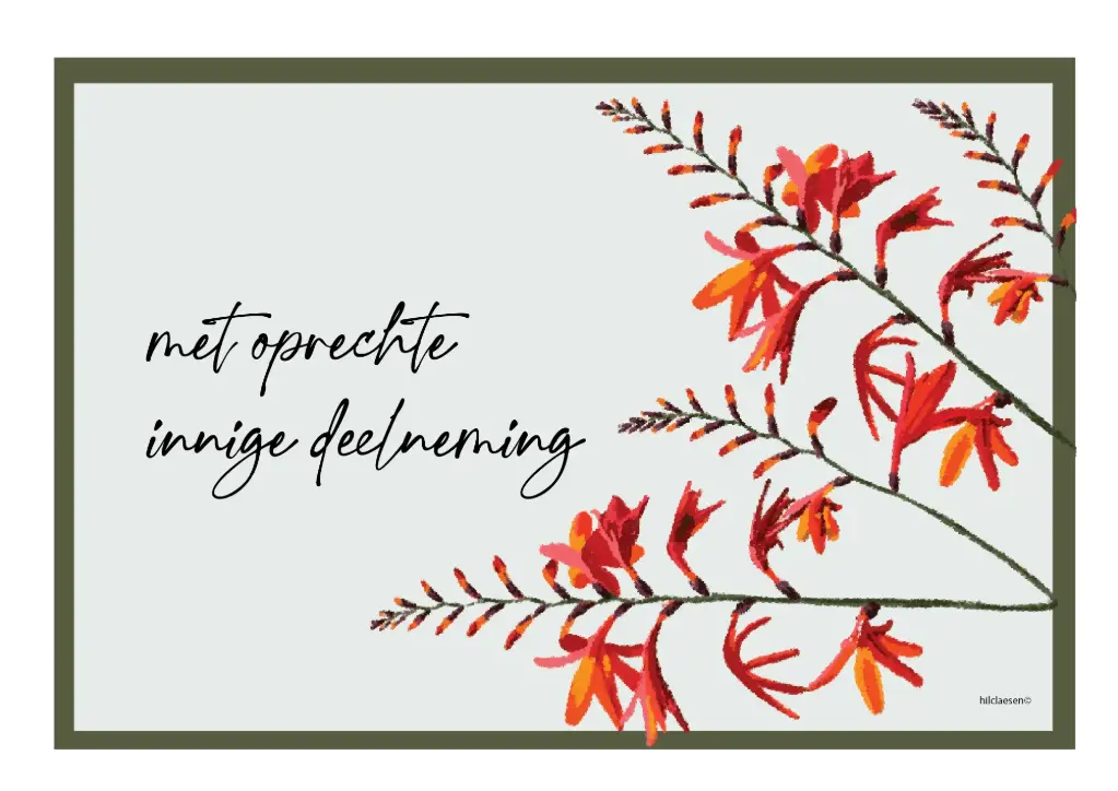 Oprechte innige deelneming