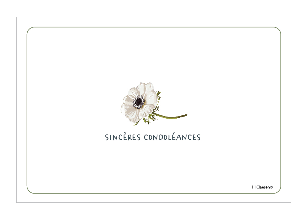 Sincères condoléances