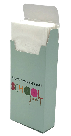 Zakdoekdoosje Bedankt voor dit leuke schooljaar