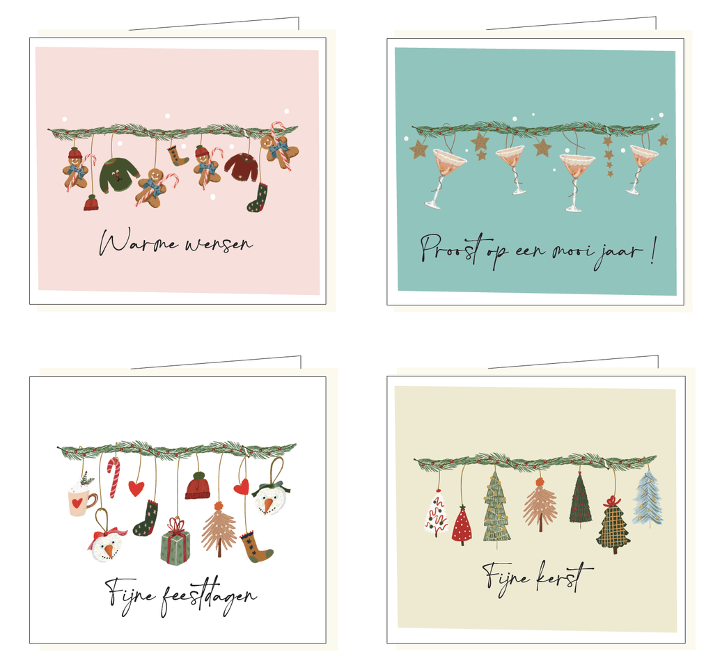 Hil Claesen box 8 stuks/4 designs