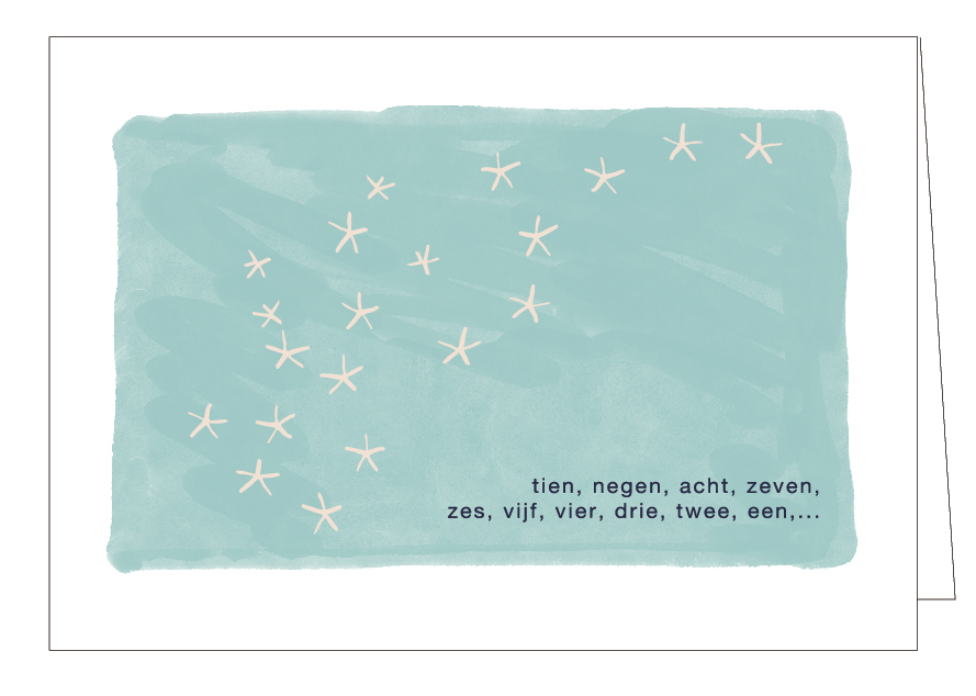 Tien, negen, acht, zeven, zes, vijf, vier ,drie, twee, een...