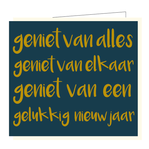 [BX013] Geniet van alles, geniet van elkaar...