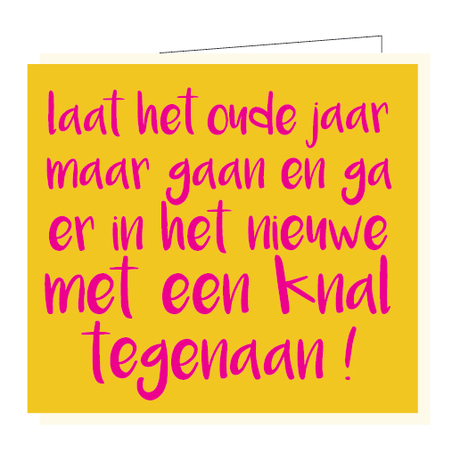 [BX017] Laat het oude jaar maar gaan...
