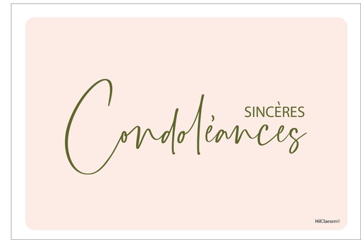 [PFR022] Sincères Condoléances