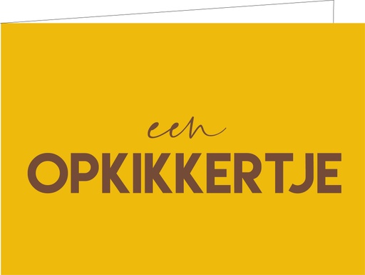 [WM185] Een opkikkertje (KOPERFOLIE) 