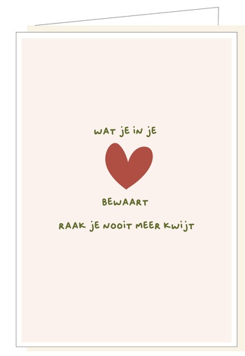 [MM1074] Wat je in je hart bewaart raak je nooit meer kwijt