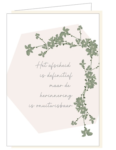 [MM1071] Het afscheid is definitief, maar de herinnering is onuitwisbaar