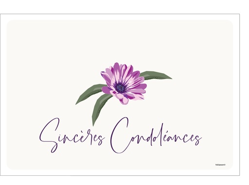 [PFR010] Sincères Condoléances