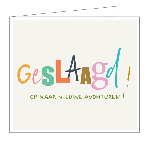 [5193] Geslaagd ! Op naar nieuwe avonturen