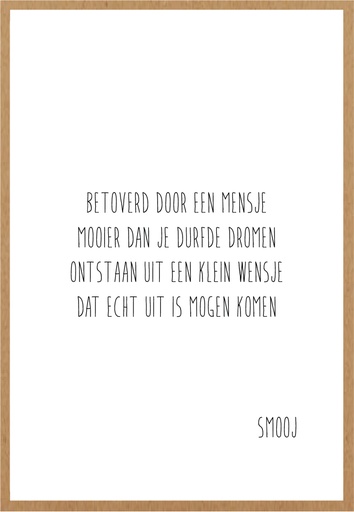 [SMJ002] Betoverd door een mensje mooier dan je durfde dromen