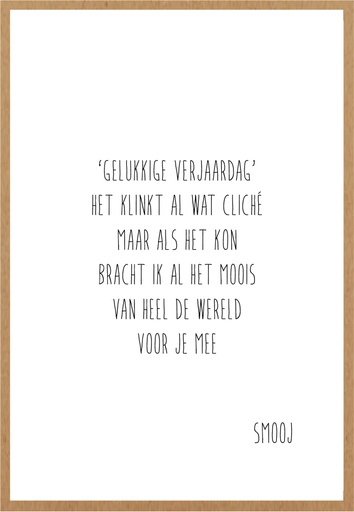 [SMJ051] verjaardag