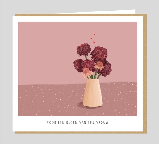 [KM124] Voor een bloem van een vrouw