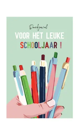 [NQE089] Dankjewel voor het fijne schooljaar