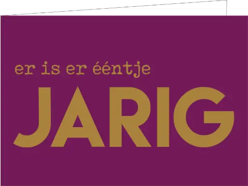 [WM202] Er is er ééntje jarig (KOPERFOLIE)