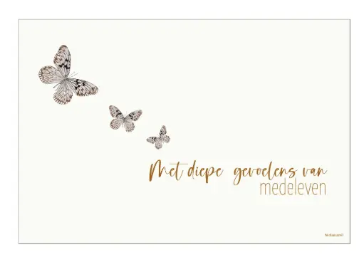 [PR030] Met diepe gevoelens van medeleven