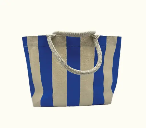 [CBK002] Canvasbag  strepen/rayures 320x140x280