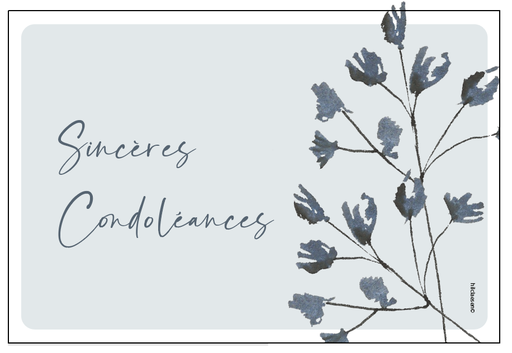 [PFR014 A] Sincères condoléances