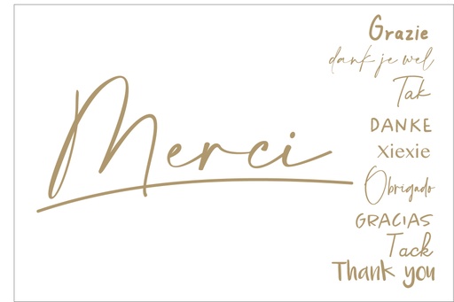 [PFRM004] Merci Thank You..