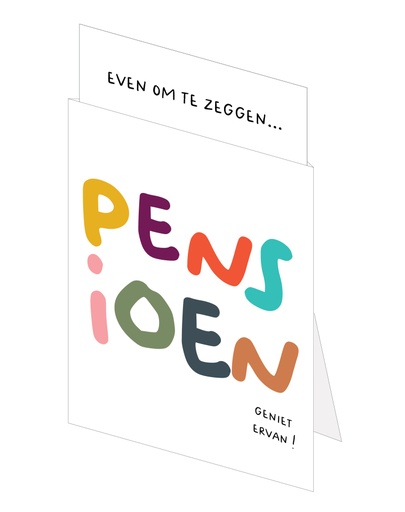 [CQ040] Pensioen geniet ervan !