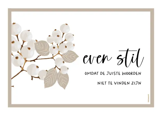 [PR011] Even stil...omdat de juiste woorden niet te vinden zijn