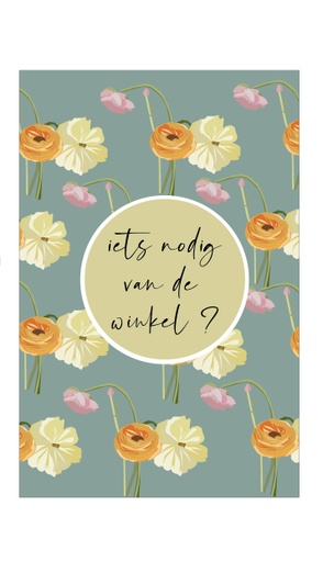 [NQ065] Iets nodig van de winkel?