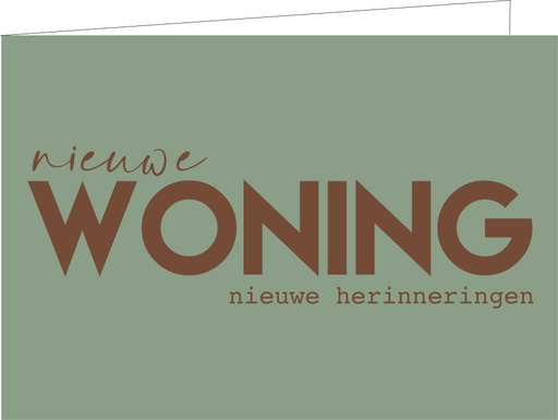 [WM155] Nieuwe woning, nieuwe herinneringen(KOPERFOLIE)