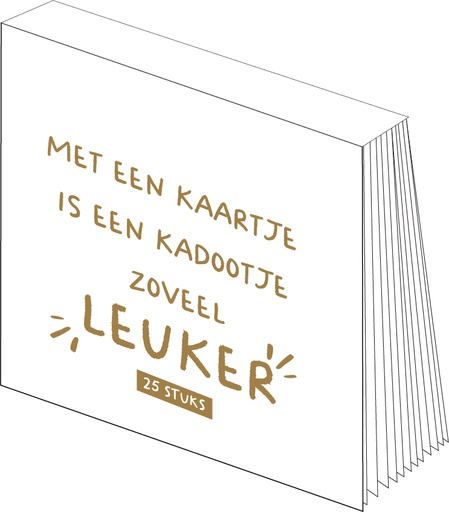 [KKBLOC008] Met een kaartje is een kadootje zoveel leuker