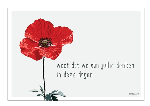 [PR061] Weet dat we aan jullie denken in deze dagen