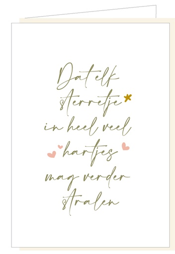 [MM1083] Dat elk sterretje in heel veel hartjes mag verder stralen