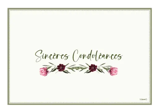 [PFR005] Sincères condoléances