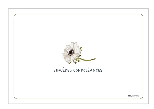 [PFR005] Sincères condoléances